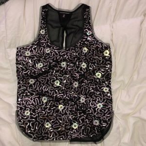 Sparkly party tank top